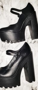 Chunky Mary Jane Heels Sz 7